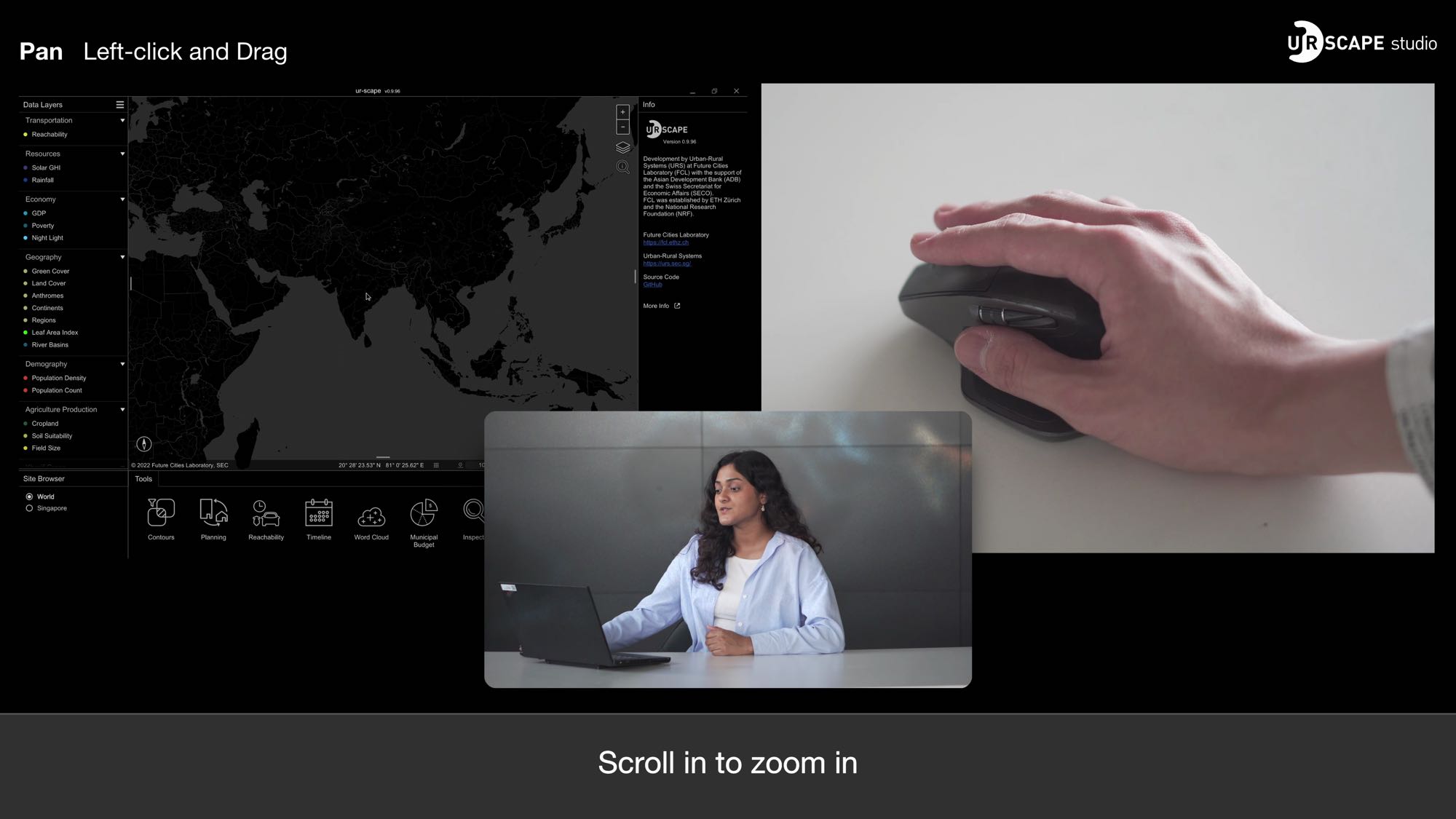 Screenshot demonstrating a course module.