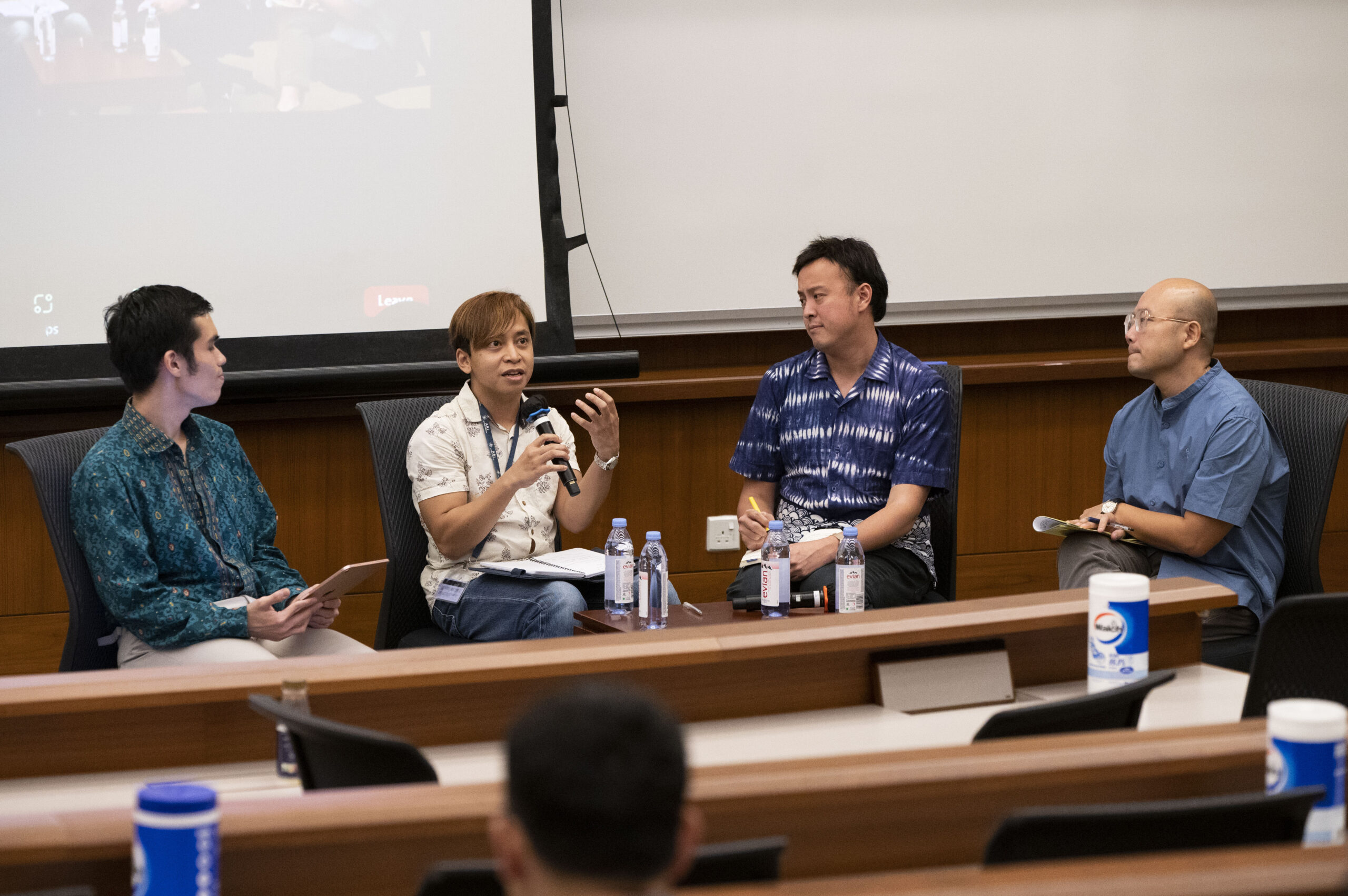 Joshua facilitating YUSEA's first official event at Yale-NUS College.