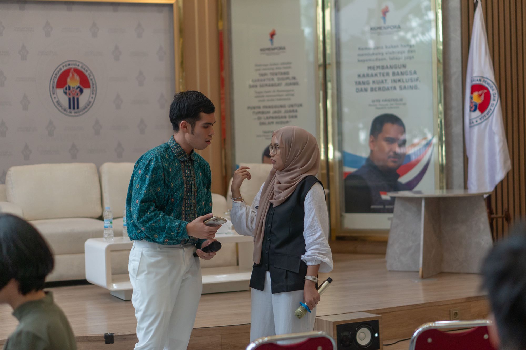 Joshua VARGAS and Azka Gunawan HANIFA at the URBANovation Jakarta event.
